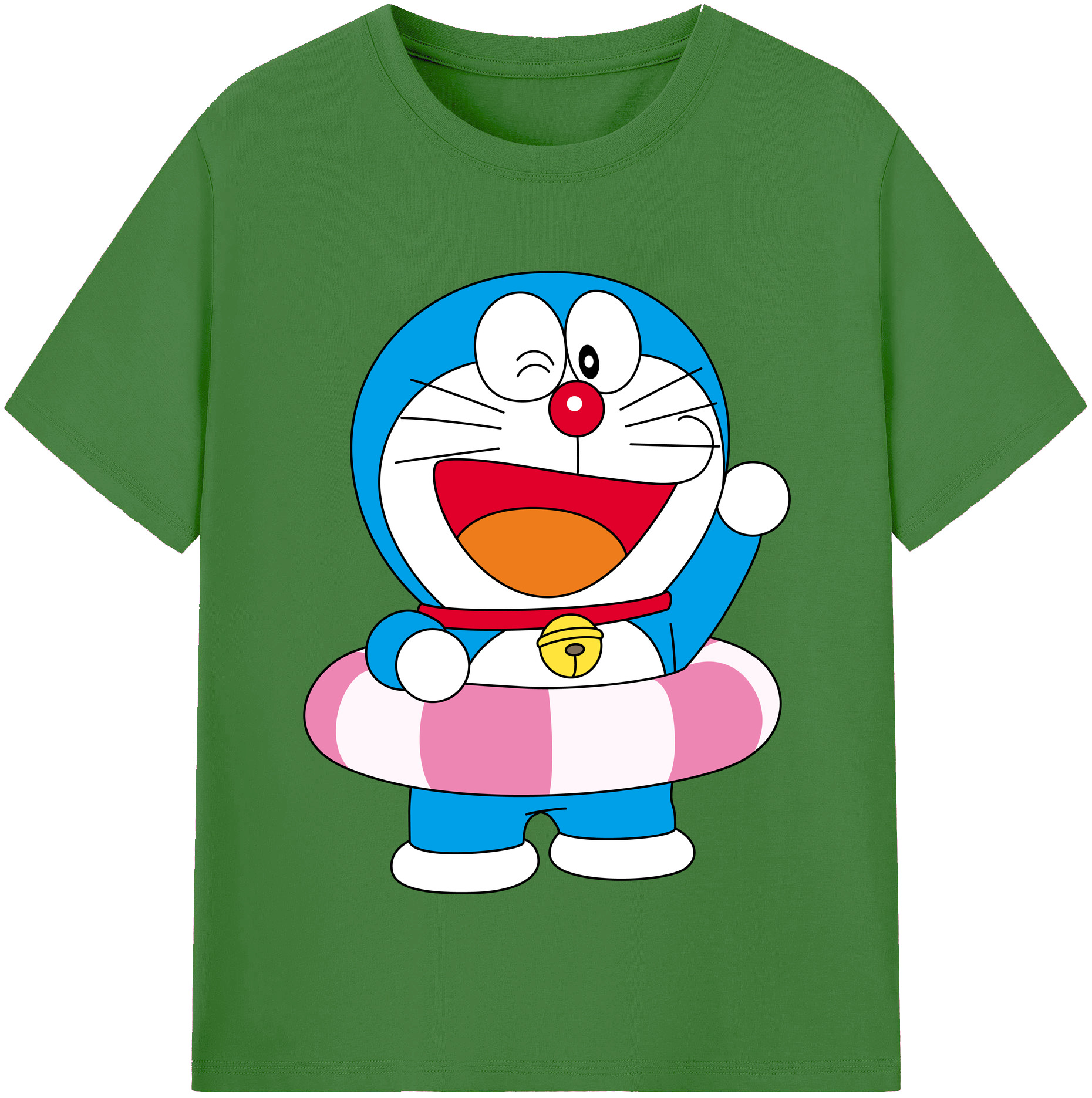 （画像用） ドラえもん Doraemon レディースカジュアルプリントTシャツ（綿100％）